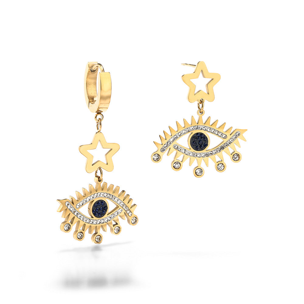 Pendientes de colgante de ojo de titanio de titanio de titanio al por mayor